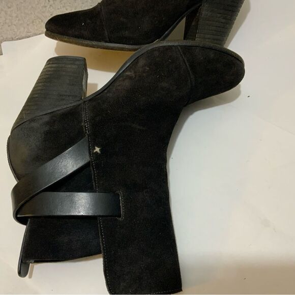 Rag & Bone • Kinsey suede ankle boot heeled bootie moto celeb 39B dark brown - Picture 11 of 12